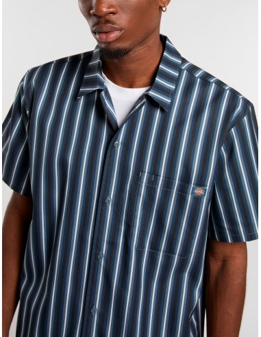 DICKIES MULTI STRIPE WORK SHIRT SS...
