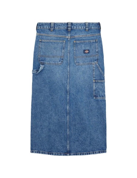 DICKIES LONG DENIM CARPENTER W RINSED FADE SKIRT - DK0A866SK211