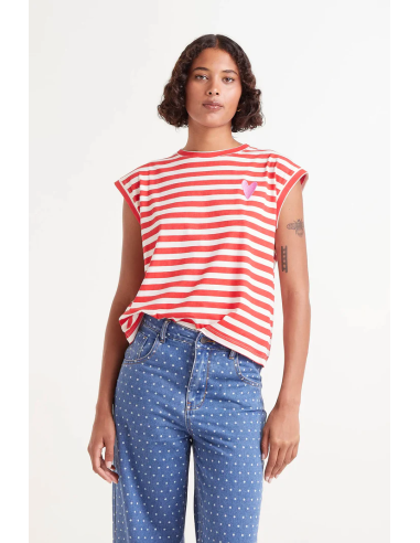 Compania Fantastica Red Striped Tank...