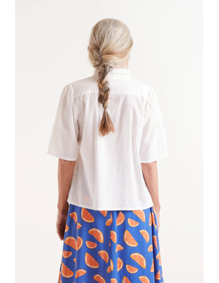 Compania Fantastica Short Sleeve Orange Print Shirt - 51C/43033