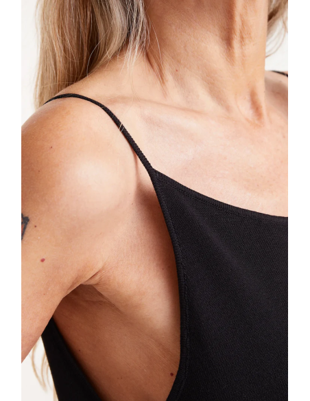 Compania Fantastica Black Fine Knit Midi Dress - 51C/10220