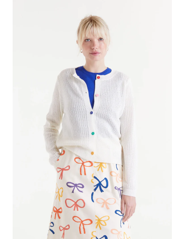 Compania Fantastica White Open Knit...