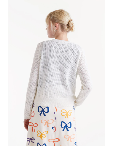 Compania Fantastica White Open Knit...
