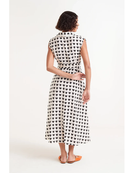 Compania Fantastica Midi with heart print dress - 51C/11030
