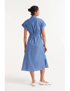 Compania Fantastica Denim Midi Shirt Dress - 51C/40011 2