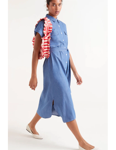 Compania Fantastica Denim Midi Shirt...