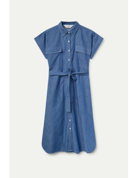 Compania Fantastica Denim Midi Shirt Dress - 51C/40011
