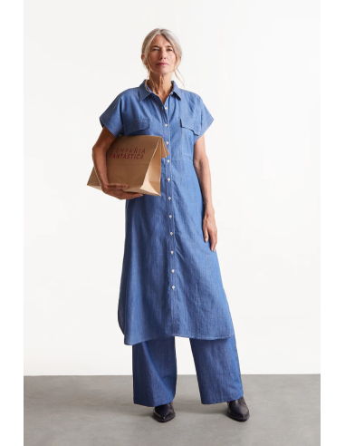 Compania Fantastica Denim Midi Shirt...