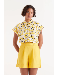 Compania Fantastica Onigiri Geometric Short Sleeve Shirt...