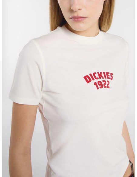 DICKIES CENTER LOGO SS TEE W EGRET - DK0A4Z8FC481