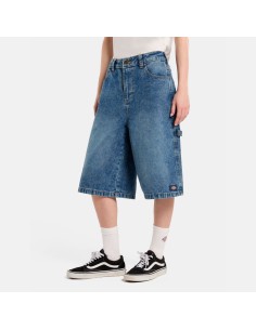 DICKIES CARPENTER DENIM W RINSED FADE JORT - DK0A4Z85K211