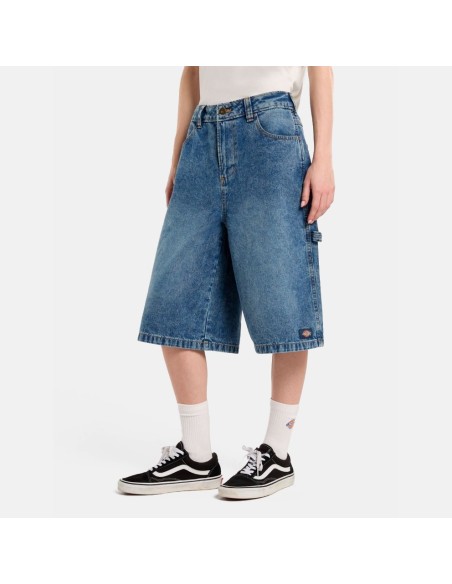 DICKIES CARPENTER DENIM W RINSED FADE JORT - DK0A4Z85K211