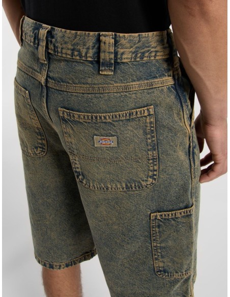 DICKIES MADISON YELLOW FADE INDIGO SHORT- DK0A4YSYK581