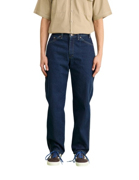 DENIM UTILITY RELAXED RINSED INDIGO BLUE JEAN - DK001993F131