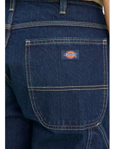 DENIM UTILITY RELAXED RINSED INDIGO BLUE JEAN - DK001993F131