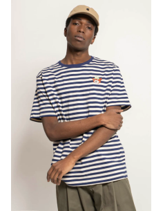 Kaotiko Camiseta Stripes Bear - AQ106-01-G002