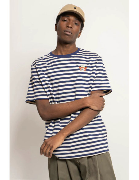 Kaotiko Camiseta Stripes Bear - AQ106-01-G002