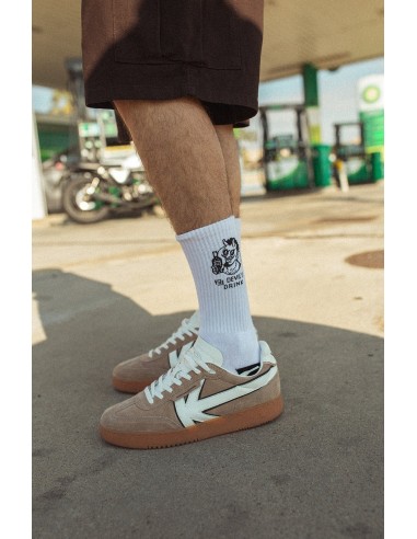Kaotiko Devil Drinks White Socks -...