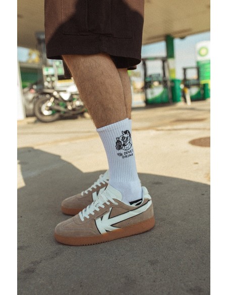 Kaotiko Devil Drinks White Socks - AQ008-02-1930