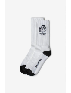 Kaotiko Devil Drinks White Socks - AQ008-02-1930 2