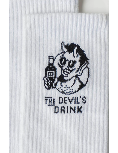 Kaotiko Devil Drinks White Socks -...