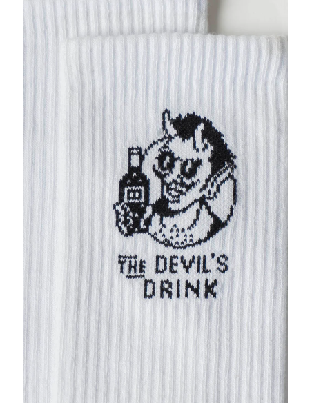 Kaotiko Devil Drinks White Socks - AQ008-02-1930