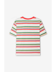 Kaotiko Apple Stripes T-shirt -  AQ112-01-G002 2