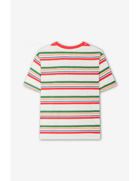 Kaotiko Apple Stripes T-shirt -  AQ112-01-G002