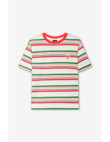 Kaotiko Apple Stripes T-shirt -  AQ112-01-G002