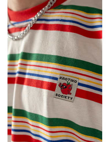 Kaotiko Apple Stripes T-shirt -...