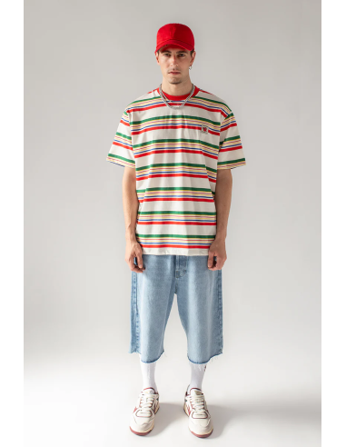 Kaotiko Apple Stripes T-shirt -...