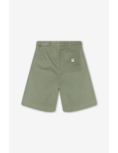 Kaotiko Relaxed Canvas Pinzas Bermuda - AQ006-01-K002