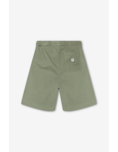 Kaotiko Relaxed Canvas Pinzas Bermuda - AQ006-01-K002