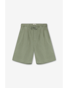 Kaotiko Relaxed Canvas Pinzas Bermuda - AQ006-01-K002 2