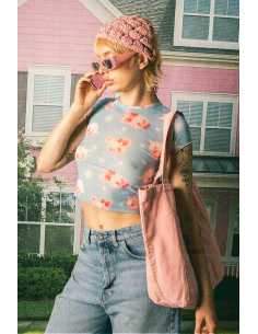 Kaotiko Dark People Tulle T-shirt - AQ006-01-M002