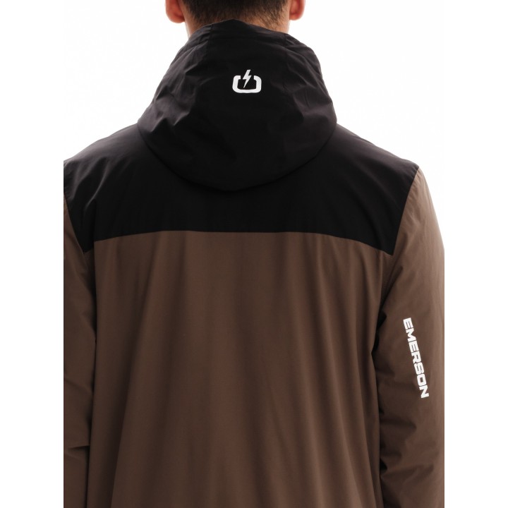 EMERSON ΜΠΟΥΦΑΝ BOMBER ΜΕ ΚΟΥΚΟΥΛΑ CAMEL/BLACK- 232.EM10.37