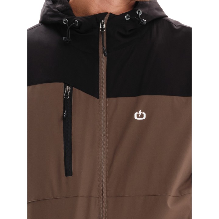 EMERSON ΜΠΟΥΦΑΝ BOMBER ΜΕ ΚΟΥΚΟΥΛΑ CAMEL/BLACK- 232.EM10.37