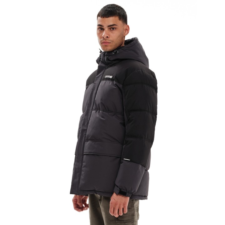 EMERSON ΜΠΟΥΦΑΝ PUFFER ΜΕ ΚΟΥΚΟΥΛΑ EBONY/BLACK - 232.EM10.57