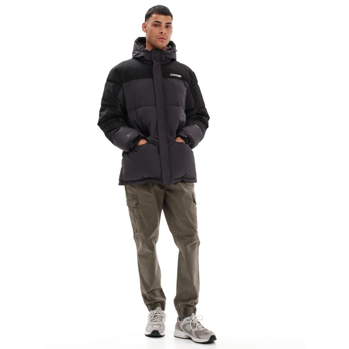 EMERSON ΜΠΟΥΦΑΝ PUFFER ΜΕ ΚΟΥΚΟΥΛΑ EBONY/BLACK - 232.EM10.57