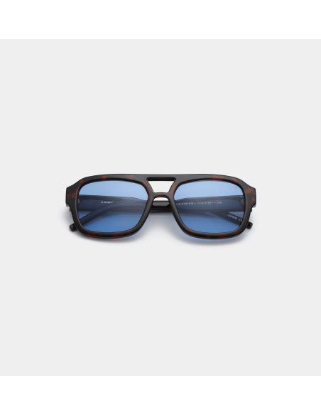 A.kjaerbede KAYA Demi Tort (Blue Lens) Sunglasses - KL2316-010