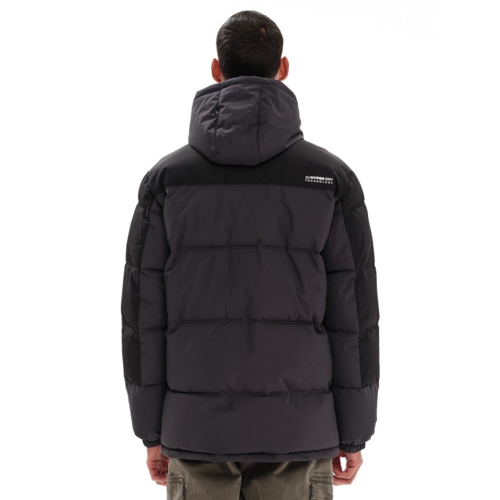 EMERSON ΜΠΟΥΦΑΝ PUFFER ΜΕ ΚΟΥΚΟΥΛΑ EBONY/BLACK - 232.EM10.57