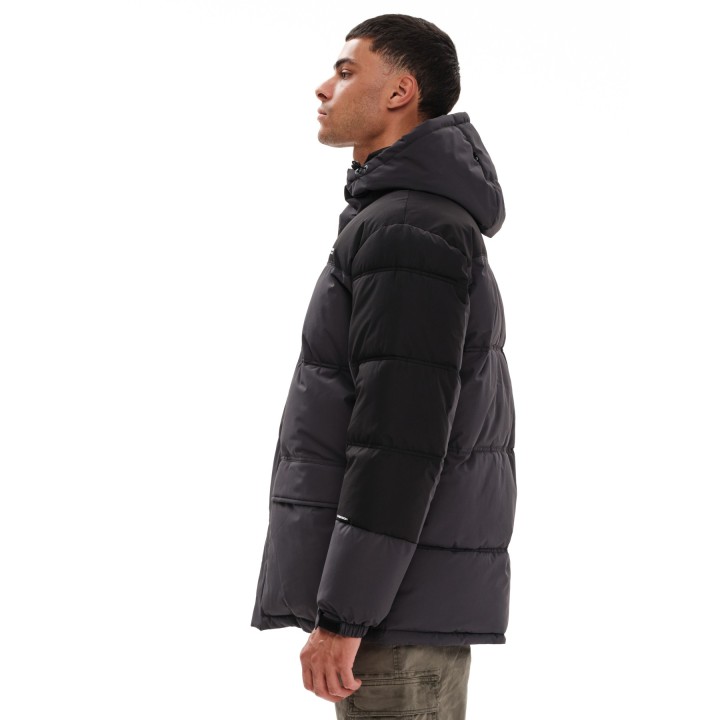 EMERSON ΜΠΟΥΦΑΝ PUFFER ΜΕ ΚΟΥΚΟΥΛΑ EBONY/BLACK - 232.EM10.57
