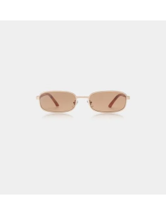 A.kjaerbede NOAH Gold Burnt Amber Sunglasses - KL2506-004