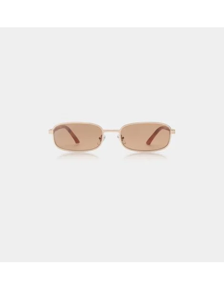 A.kjaerbede NOAH Gold Burnt Amber Sunglasses - KL2506-004