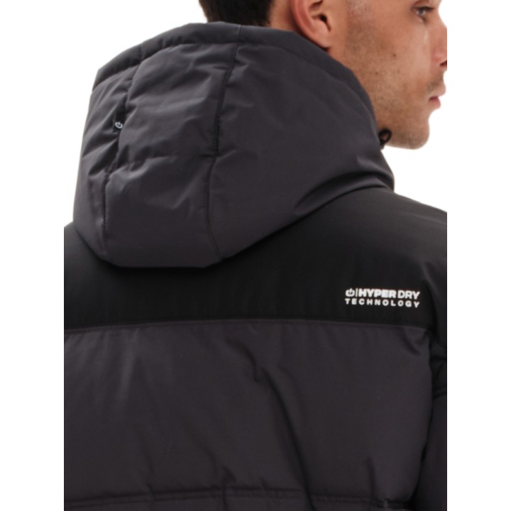 EMERSON ΜΠΟΥΦΑΝ PUFFER ΜΕ ΚΟΥΚΟΥΛΑ EBONY/BLACK - 232.EM10.57