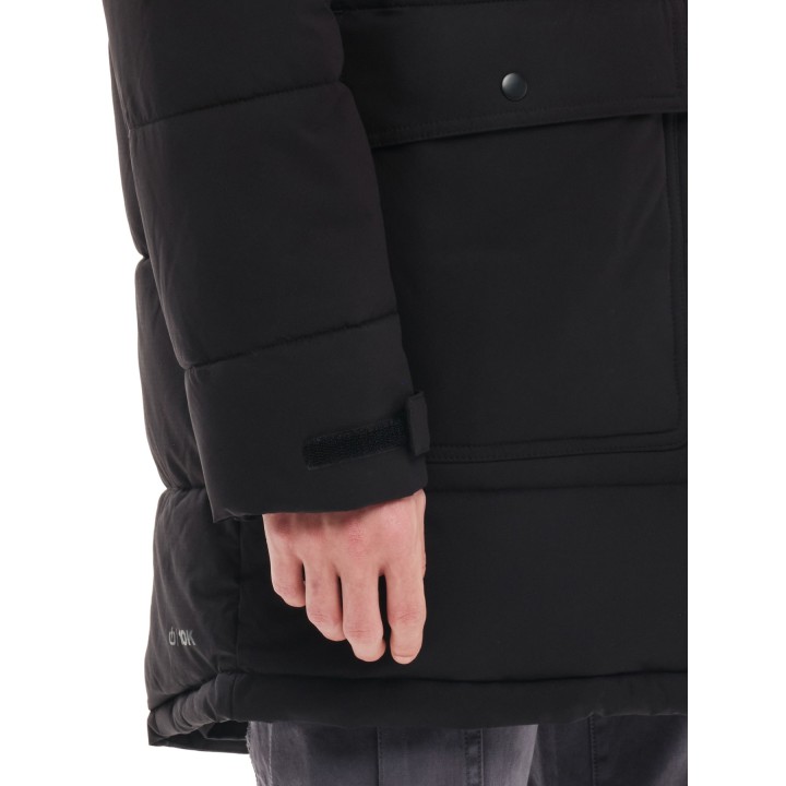 EMERSON ΜΠΟΥΦΑΝ ΜΑΚΡΥ PUFFER ΜΕ ΚΟΥΚΟΥΛΑ BLACK -  232.EM10.68