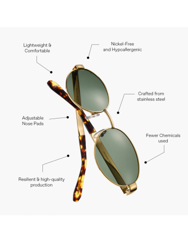 MELLER KARAM GOLD BLUE SUNGLASSES -...