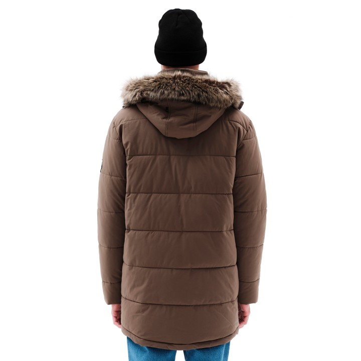 EMERSON ΜΠΟΥΦΑΝ ΜΑΚΡΥ PUFFER ΜΕ ΚΟΥΚΟΥΛΑ CAMEL-232.EM10.68