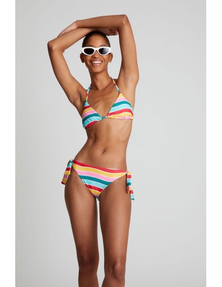 Compania Fantastica Colour Wave printed triangle bikini top - 52C/13919