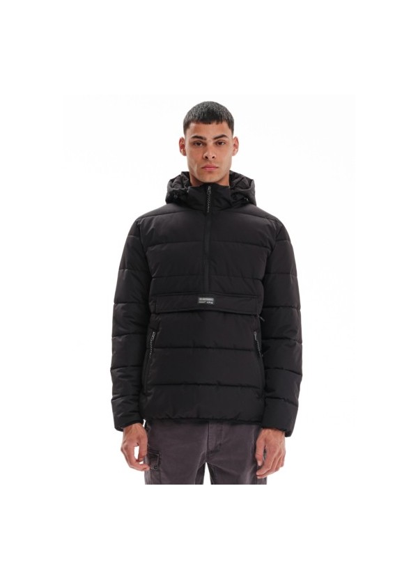 EMERSON ΜΠΟΥΦΑΝ PUFFER ΜΕ ΑΠΟΣΠΩΜΕΝΗ ΚΟΥΚΟΥΛΑ BLACK- 232.EM10.69